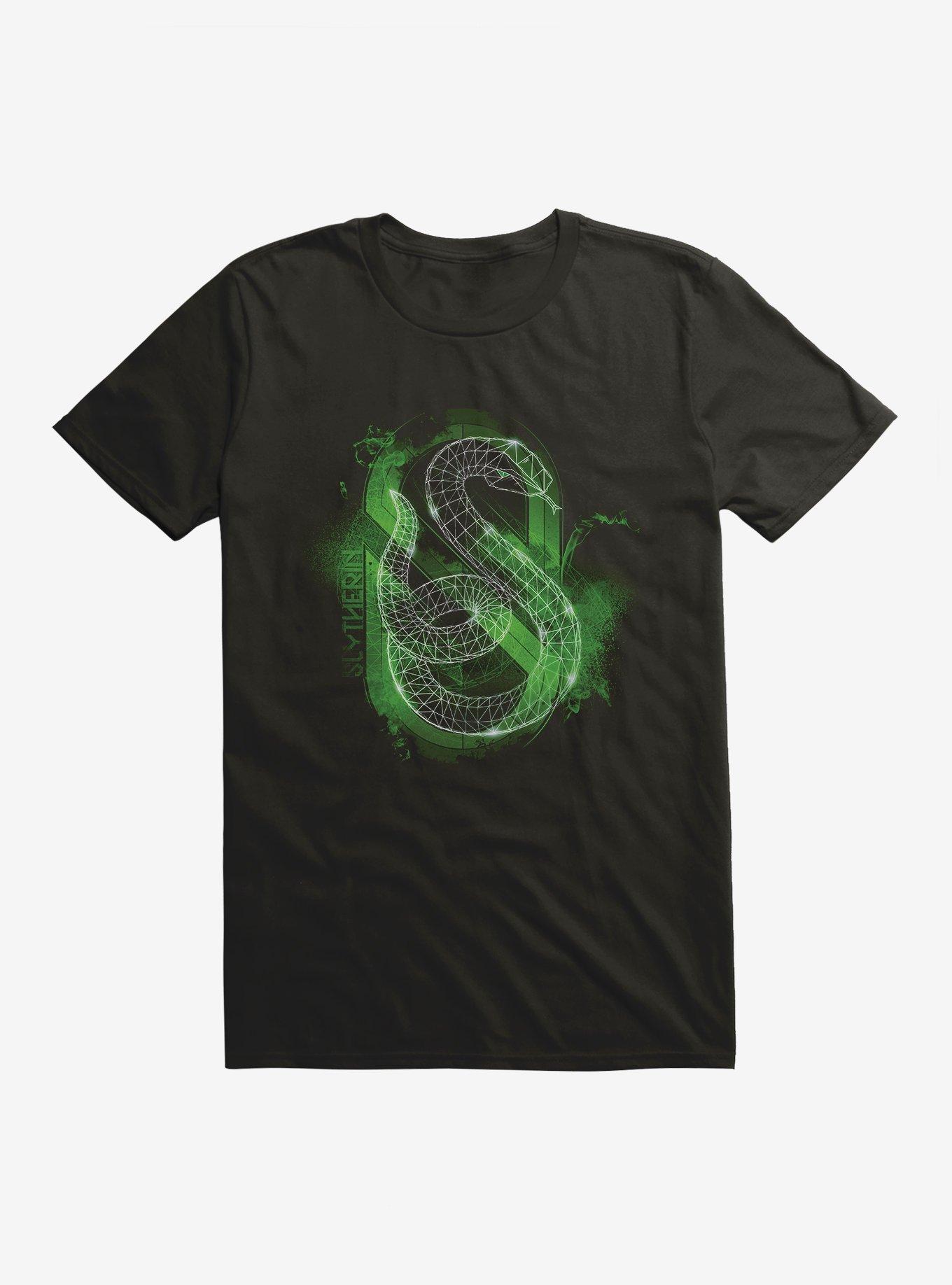 Harry Potter Slytherin Outline Logo Extra Soft T-Shirt, , hi-res