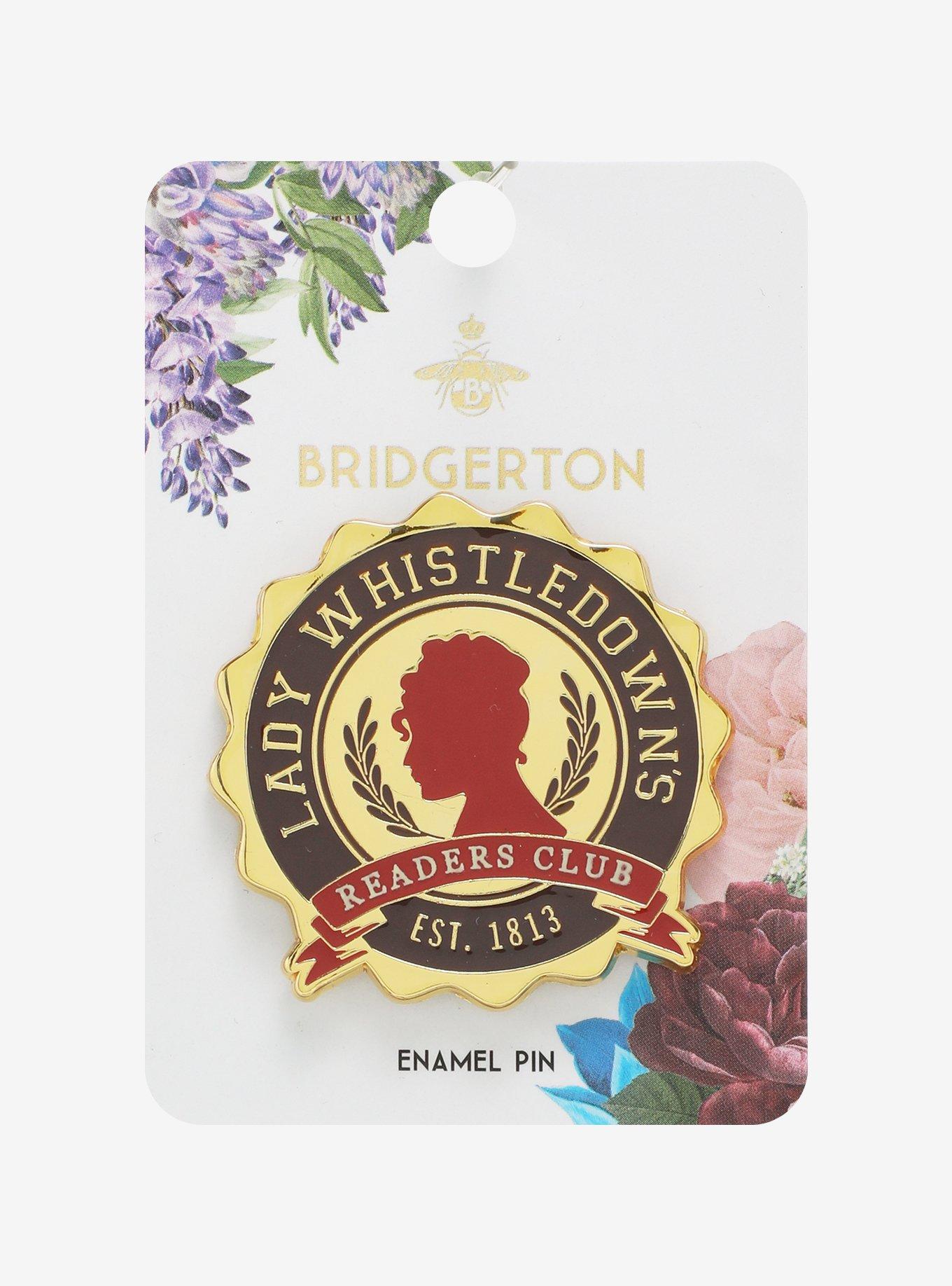 Bridgerton Lady Whistledown's Readers Club Enamel Pin, , hi-res