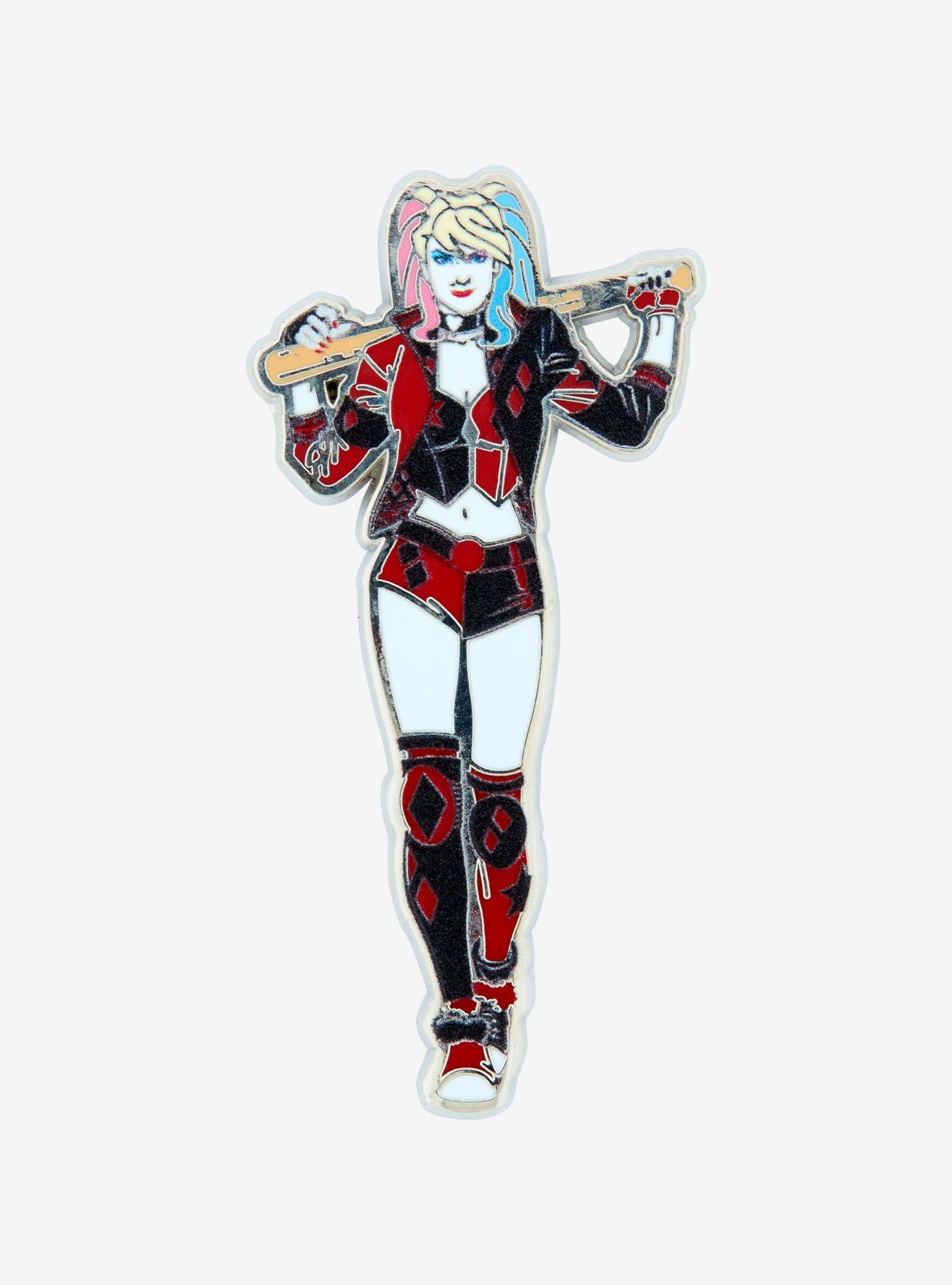 DC Comics Batman Harley Quinn with Bat Enamel Pin, , hi-res