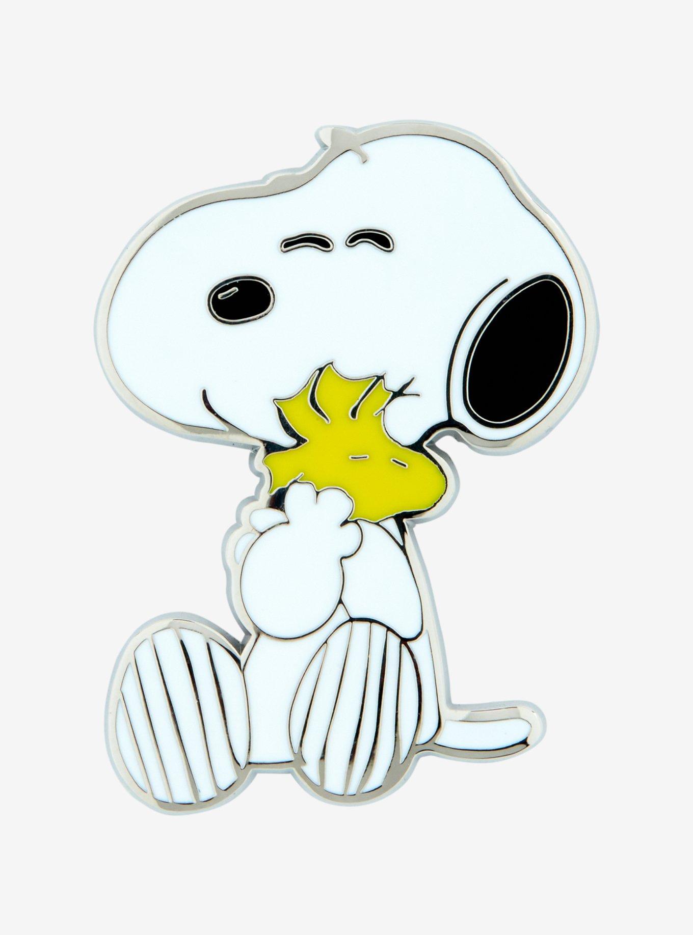 Peanuts Snoopy & Woodstock Hug Enamel Pin, , hi-res