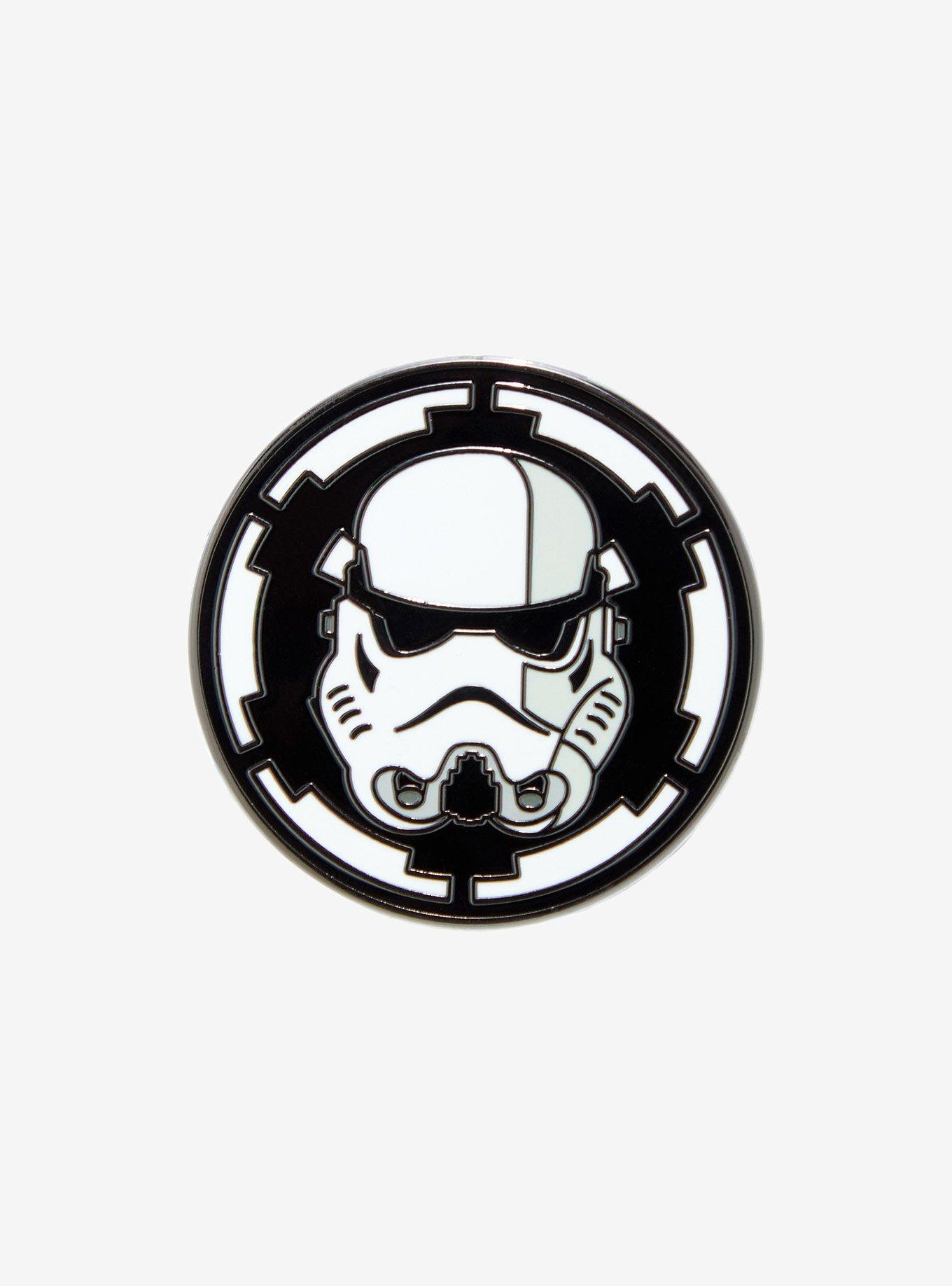 Star Wars Stormtrooper Empire Symbol Enamel Pin — BoxLunch Exclusive, , hi-res