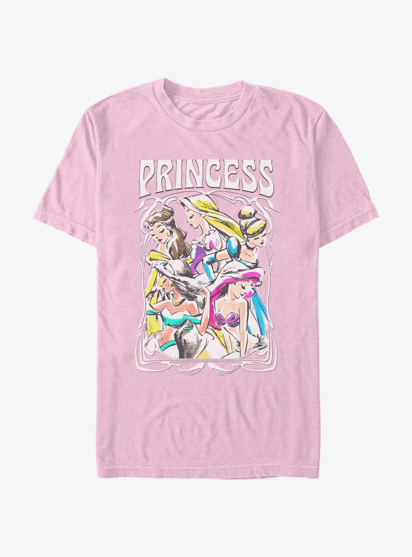 Disney Princesses Retro Princesses Garment Dye T-Shirt, BLOSSOM, hi-res