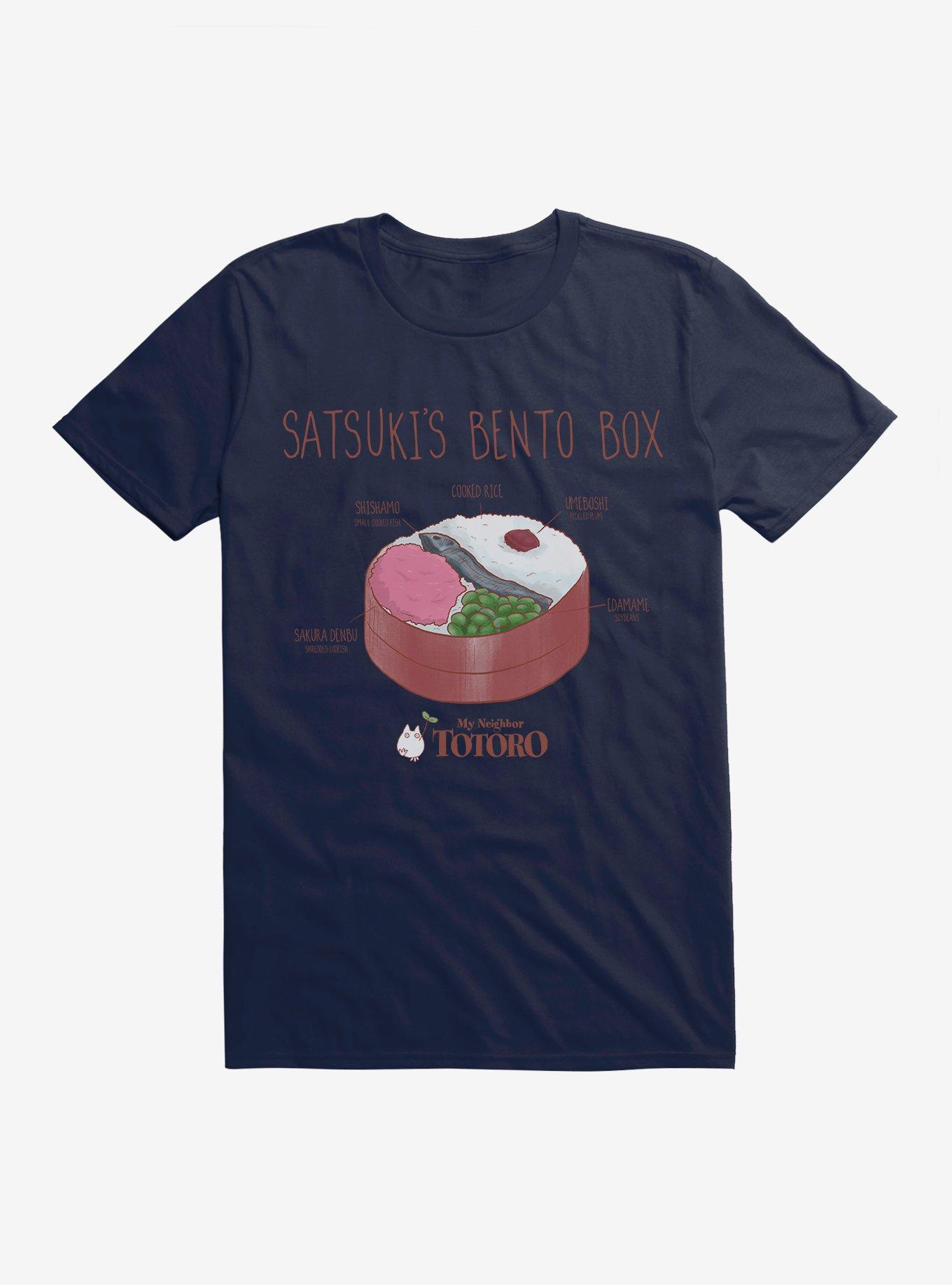 Studio Ghibli My Neighbor Totoro Satsuki's Bento Box T-Shirt, MIDNIGHT NAVY, hi-res