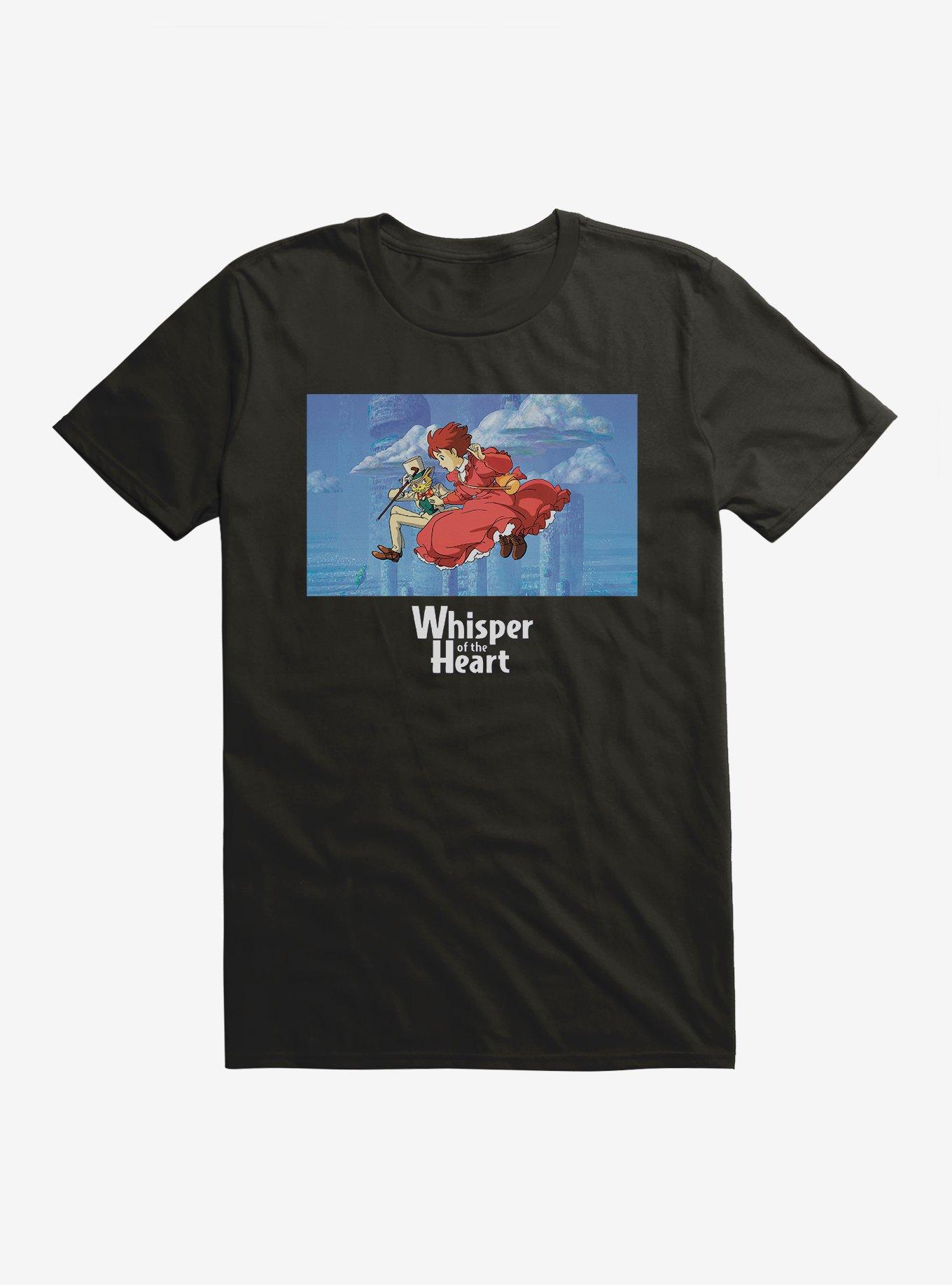 Studio Ghibli Whisper Of The Heart T-Shirt, BLACK, hi-res