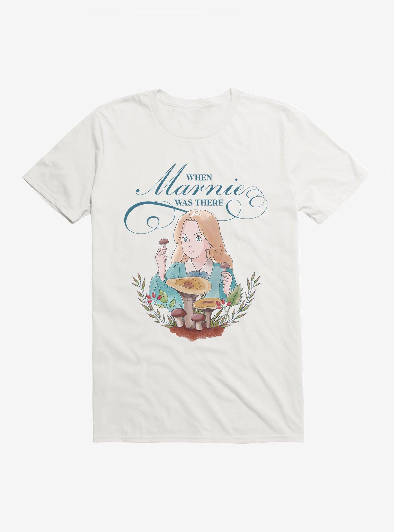 Studio Ghibli When Marnie Was There Mushrooms T-Shirt, WHITE, hi-res