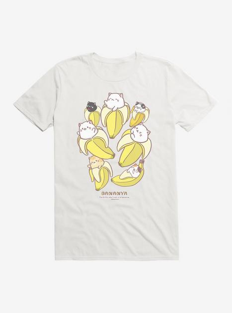Bananya Group T Shirt WHITE BoxLunch
