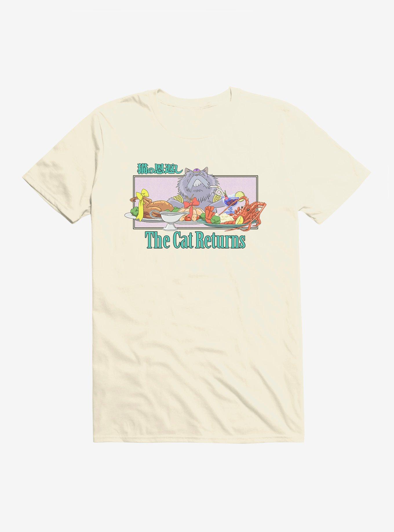 Studio Ghibli The Cat Returns Cat King Feast T-Shirt, , hi-res