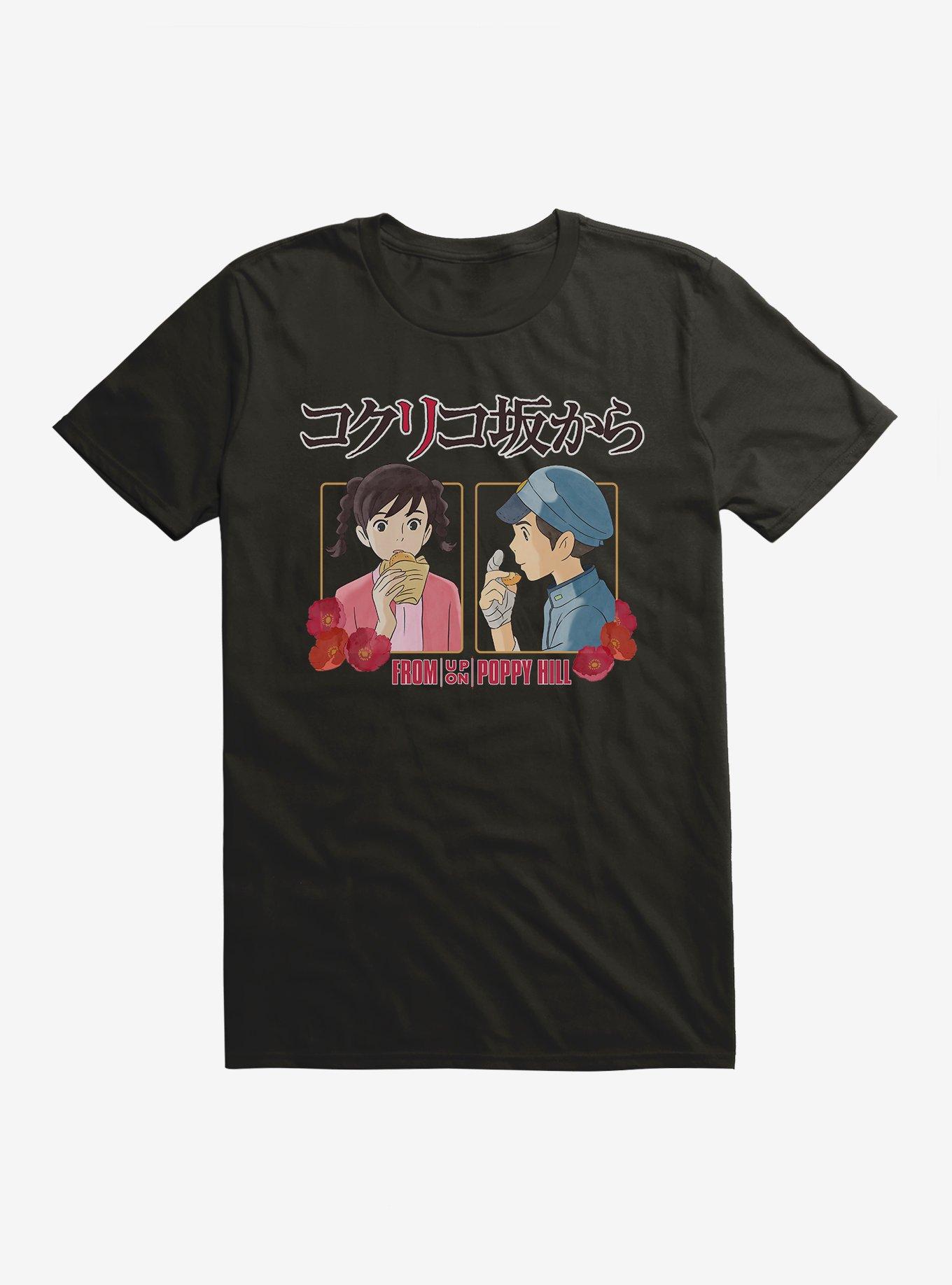 Studio Ghibli From Up On Poppy Hill Snacks T-Shirt, BLACK, hi-res