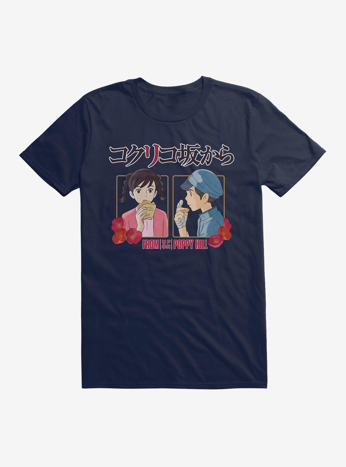 Studio Ghibli From Up On Poppy Hill Snacks T-Shirt, MIDNIGHT NAVY, hi-res