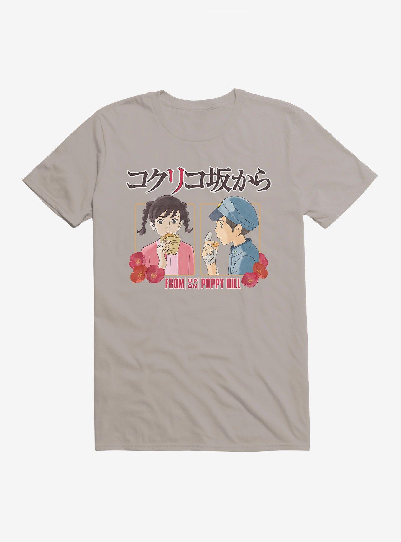 Studio Ghibli From Up On Poppy Hill Snacks T-Shirt, LIGHT GREY, hi-res