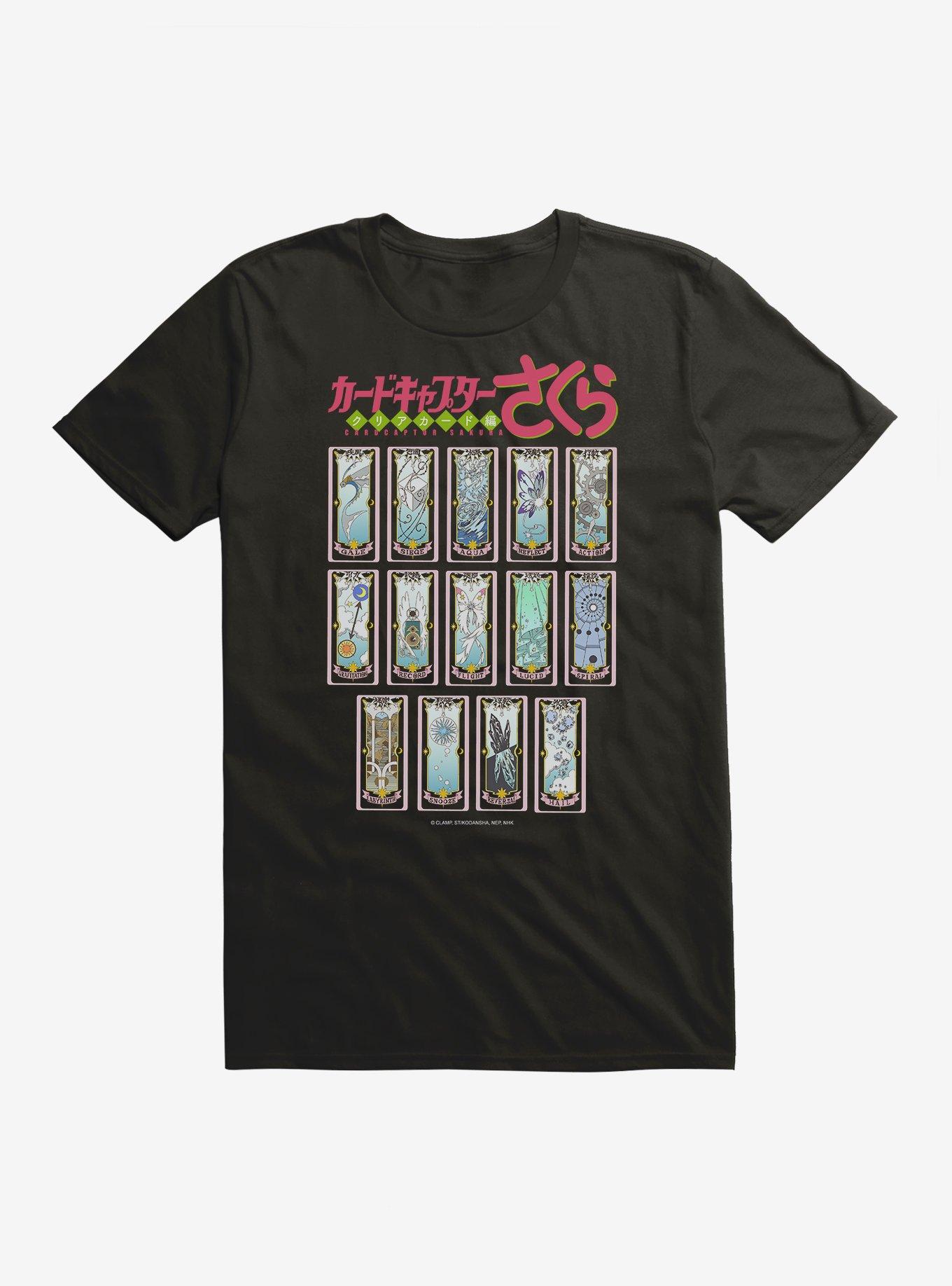 Cardcaptor Sakura Clow Cards Display T-Shirt, BLACK, hi-res