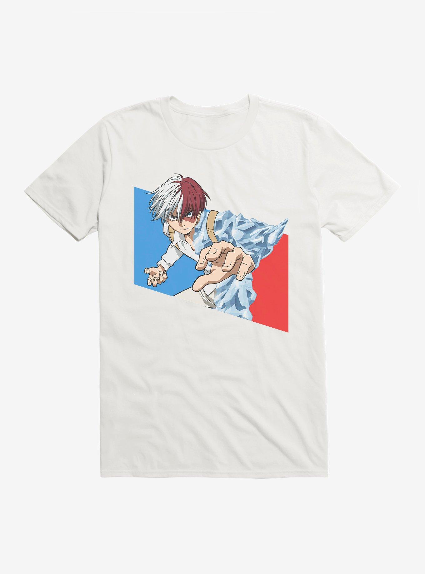 My Hero Academia Fire & Ice Todoroki T-Shirt, WHITE, hi-res