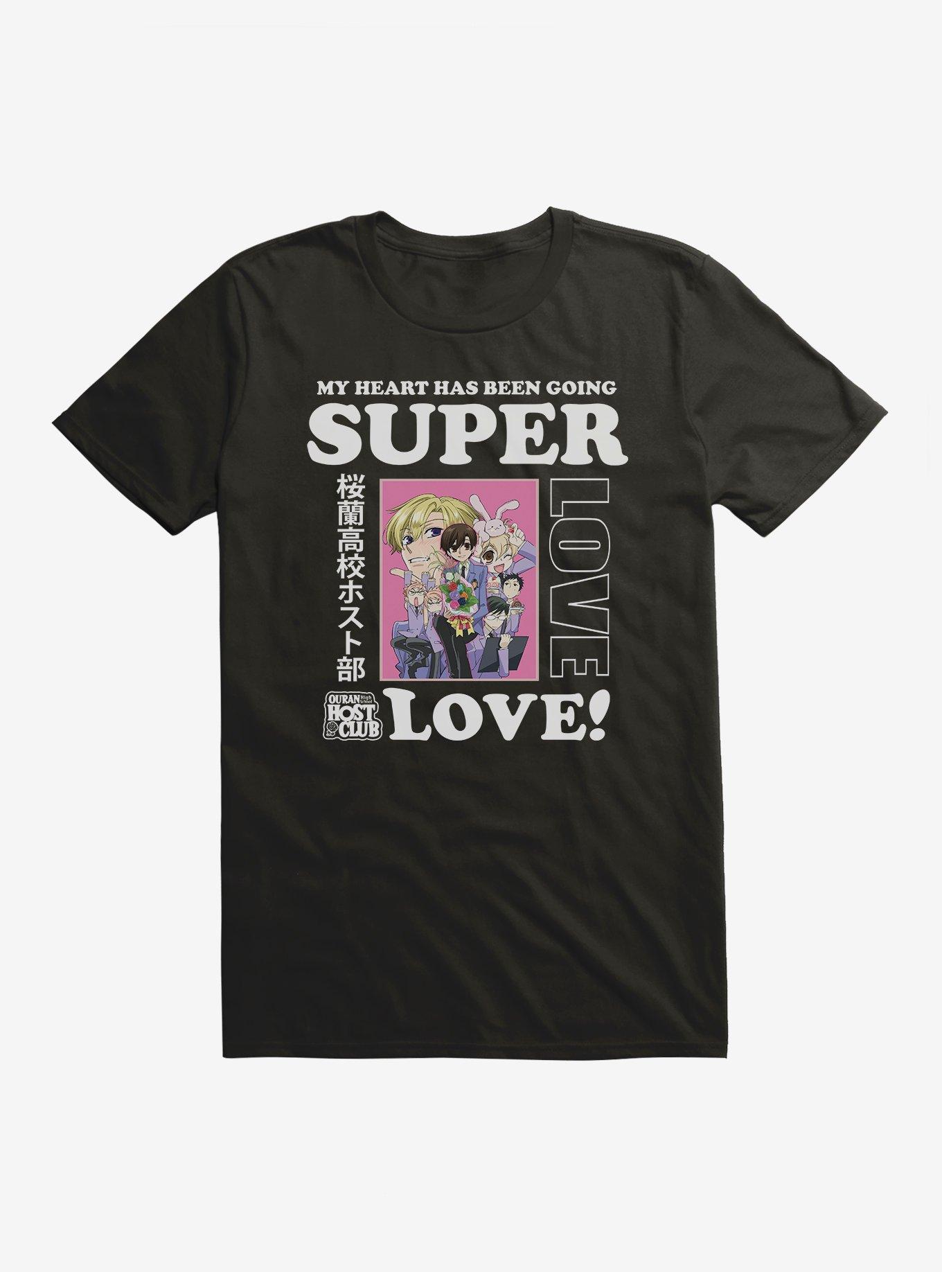 Ouran High School Host Club Super Love T-Shirt, BLACK, hi-res