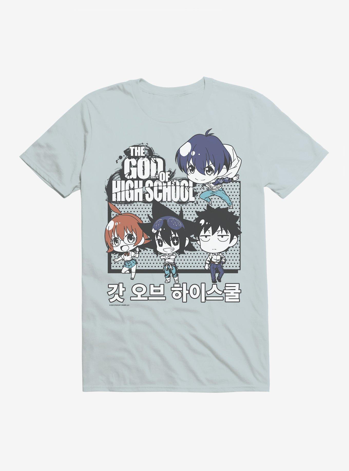 The God of High School Chibis Light Blue T-Shirt, LIGHT BLUE, hi-res