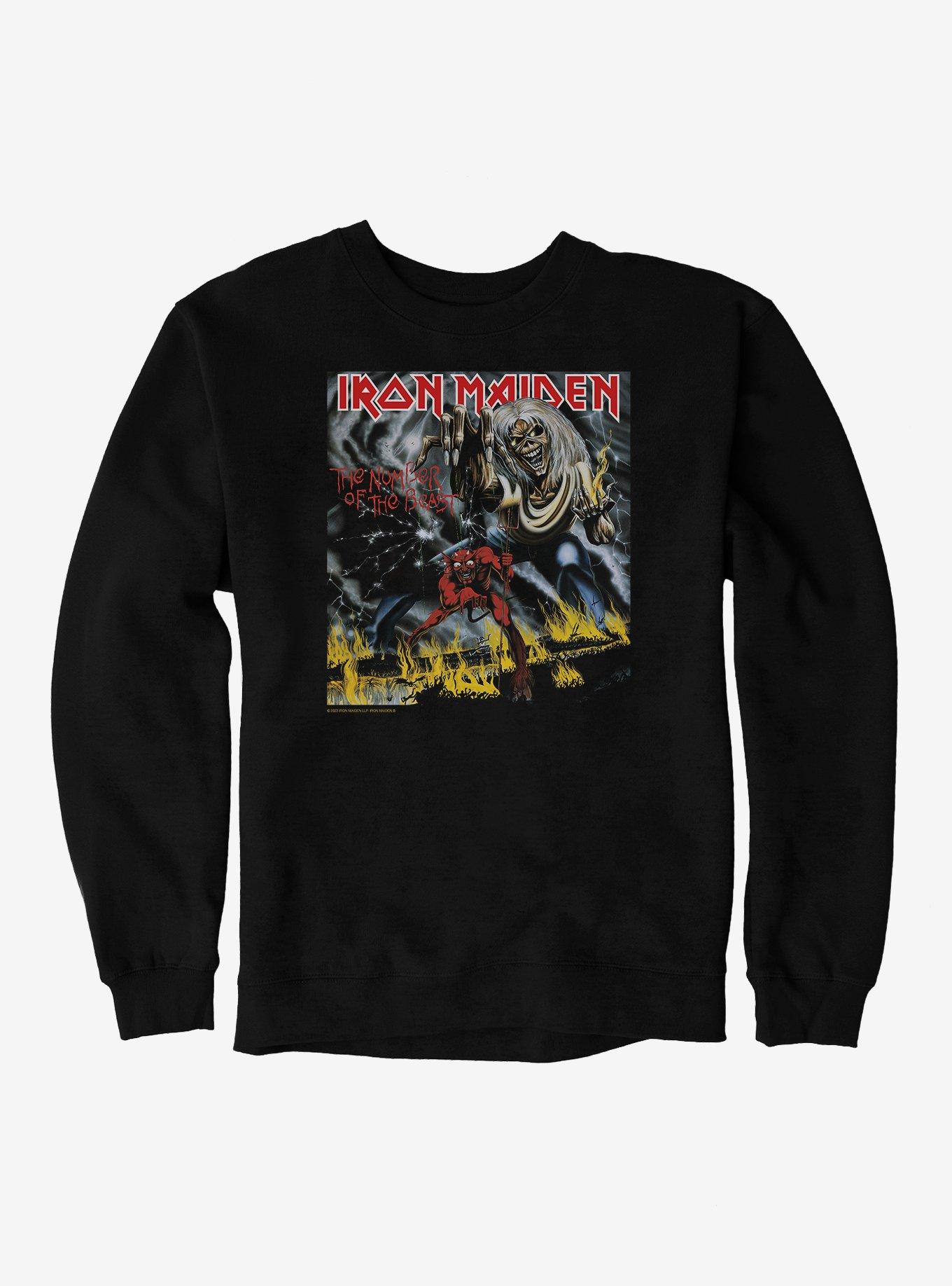 Iron Maiden The Number Of The Beast Sweatshirt, BLACK, hi-res