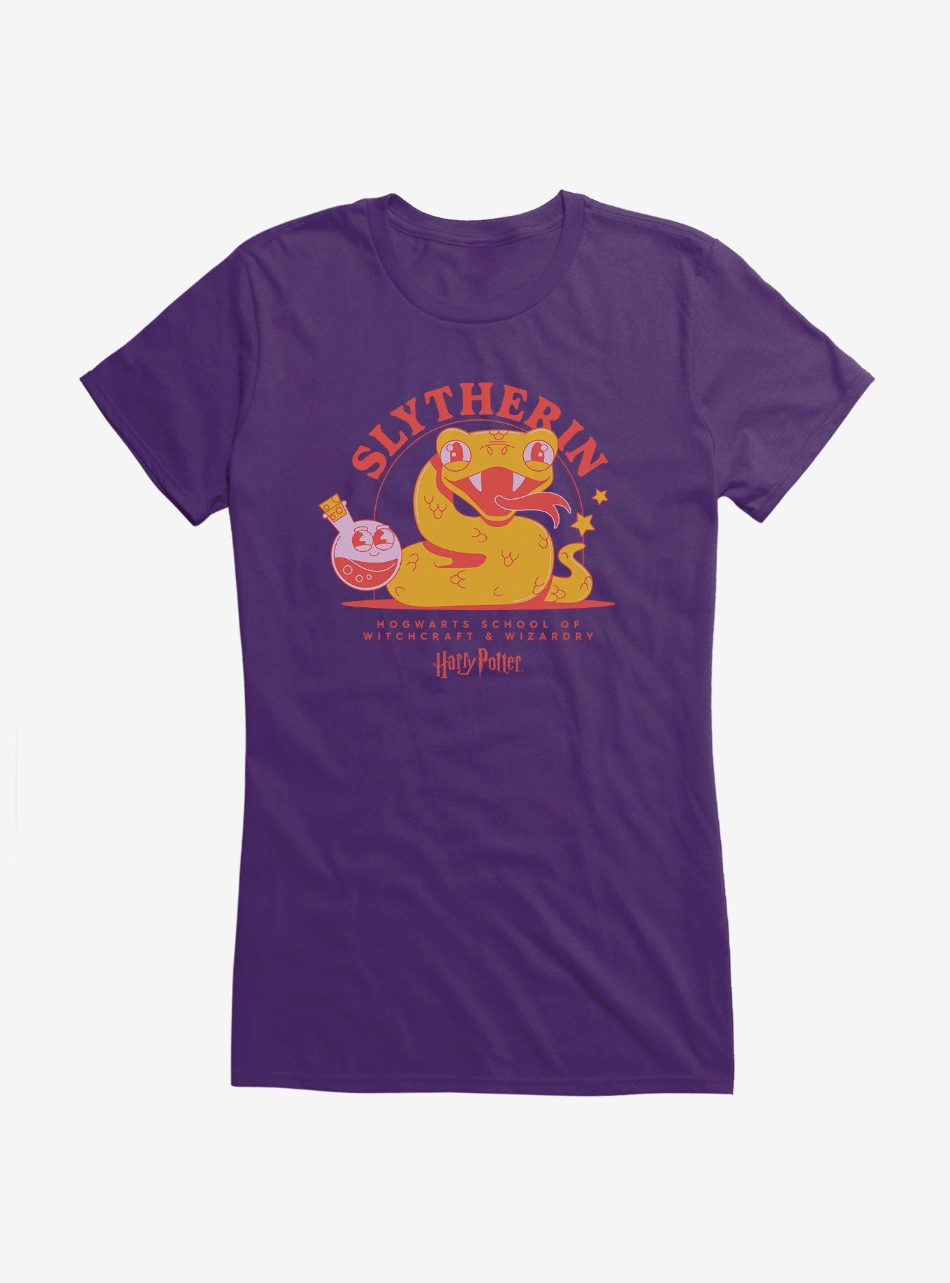Harry Potter Slytherin Chibi Girls T-Shirt, PURPLE, hi-res