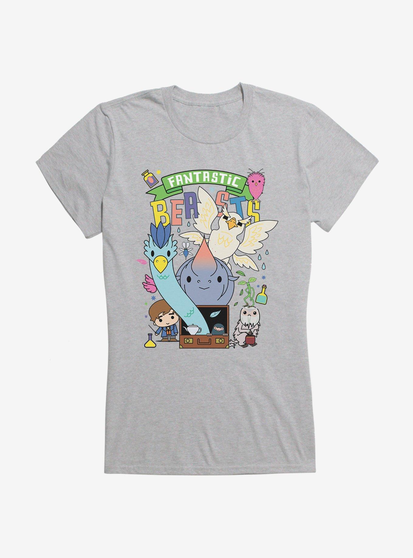 Fantastic Beasts Animal Friends Girls T-Shirt, SPORT GRAY, hi-res