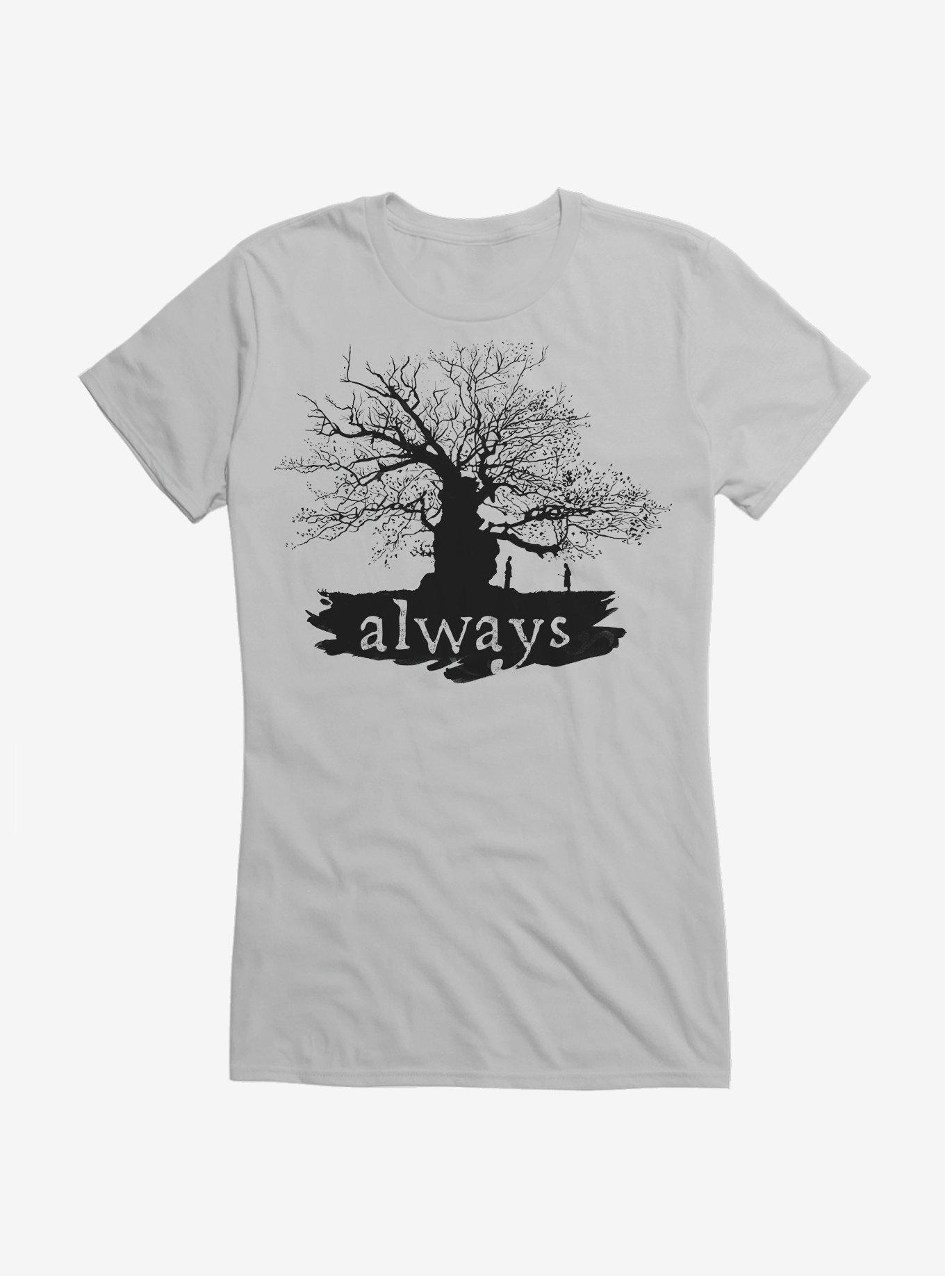 Harry Potter Always Tree Girls Black T-Shirt