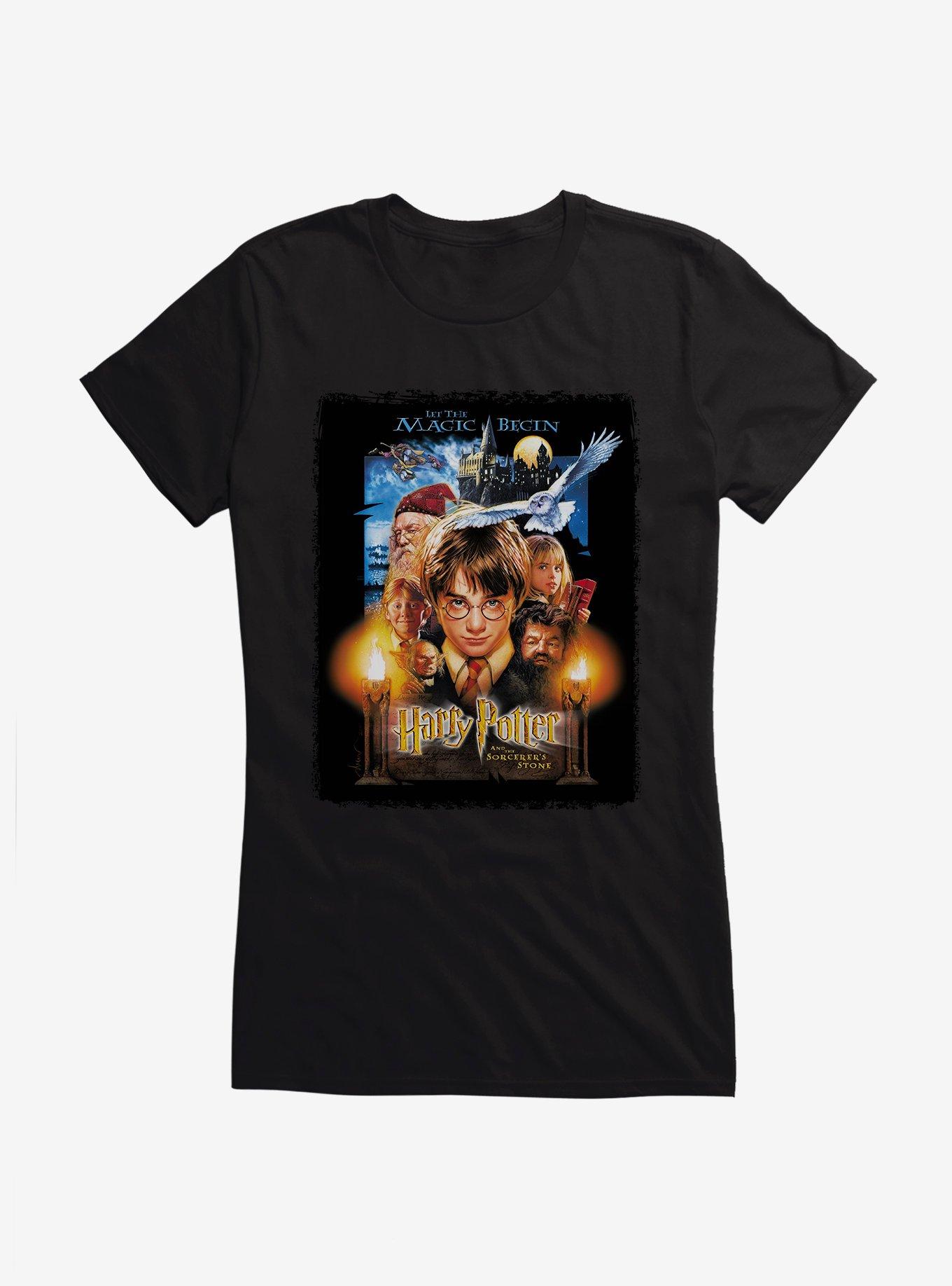 Harry Potter and the Sorcerer's Stone Movie Poster Girls T-Shirt, , hi-res