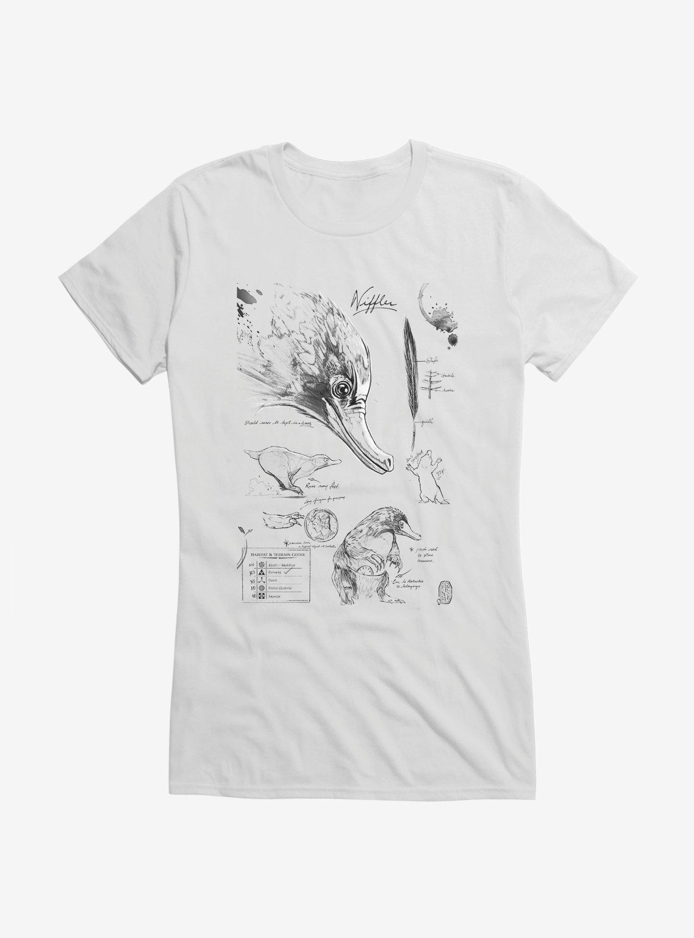 Fantastic Beasts Niffler Sketches Girls T-Shirt, , hi-res