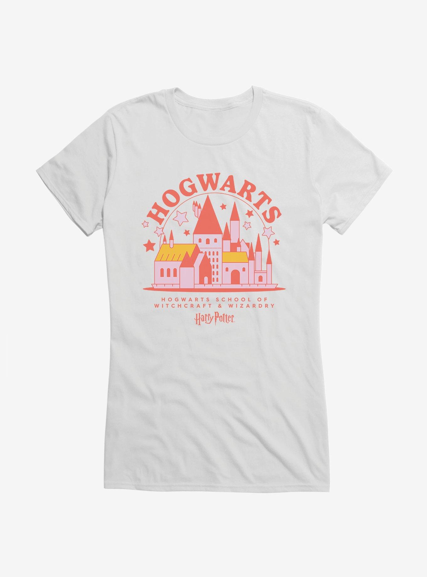 Harry Potter Hogwarts Castle Chibi Girls T-Shirt, WHITE, hi-res
