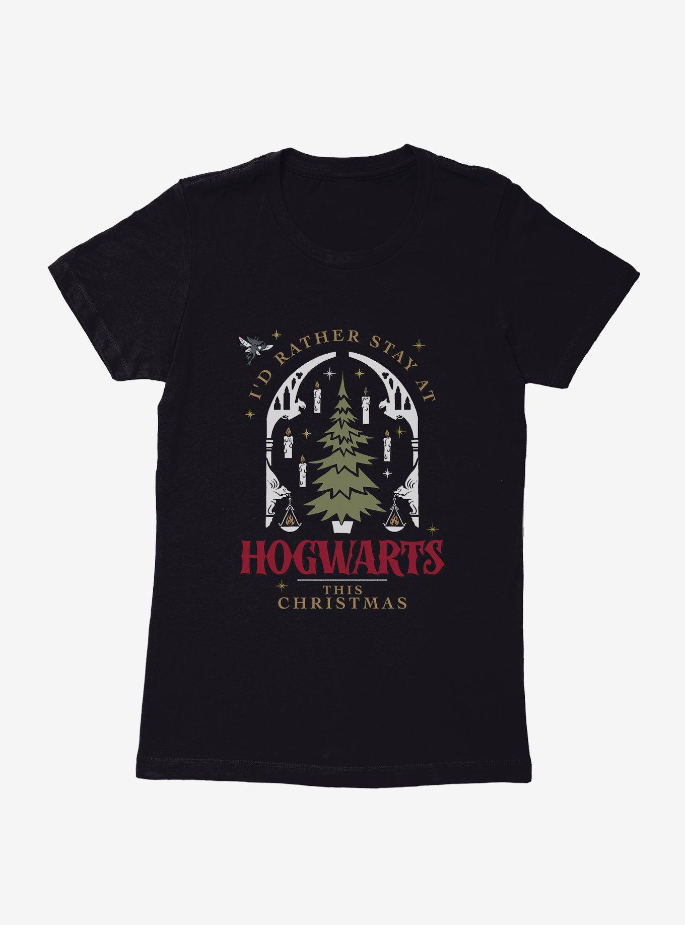 Harry Potter Rather Stay At Hogwarts This Christmas Womens T-Shirt?, , hi-res