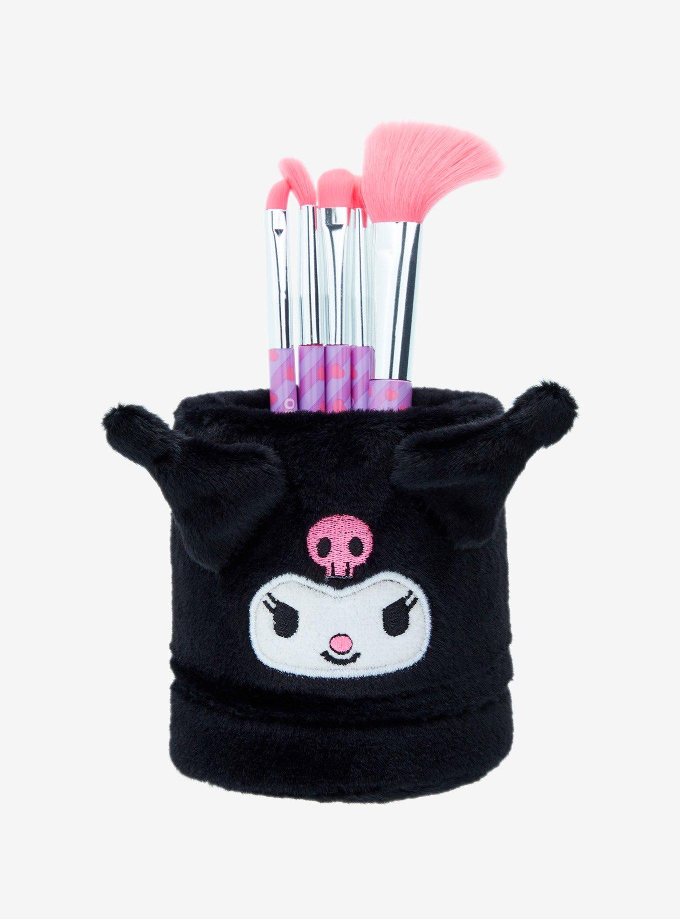 Sanrio Kuromi Plush Makeup Brush Holder & Brush Set - BoxLunch Exclusive, , hi-res