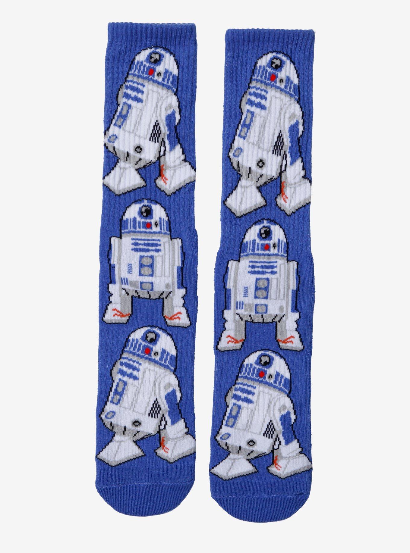 Star Wars R2-D2 Allover Print Crew Socks - BoxLunch Exclusive, , hi-res