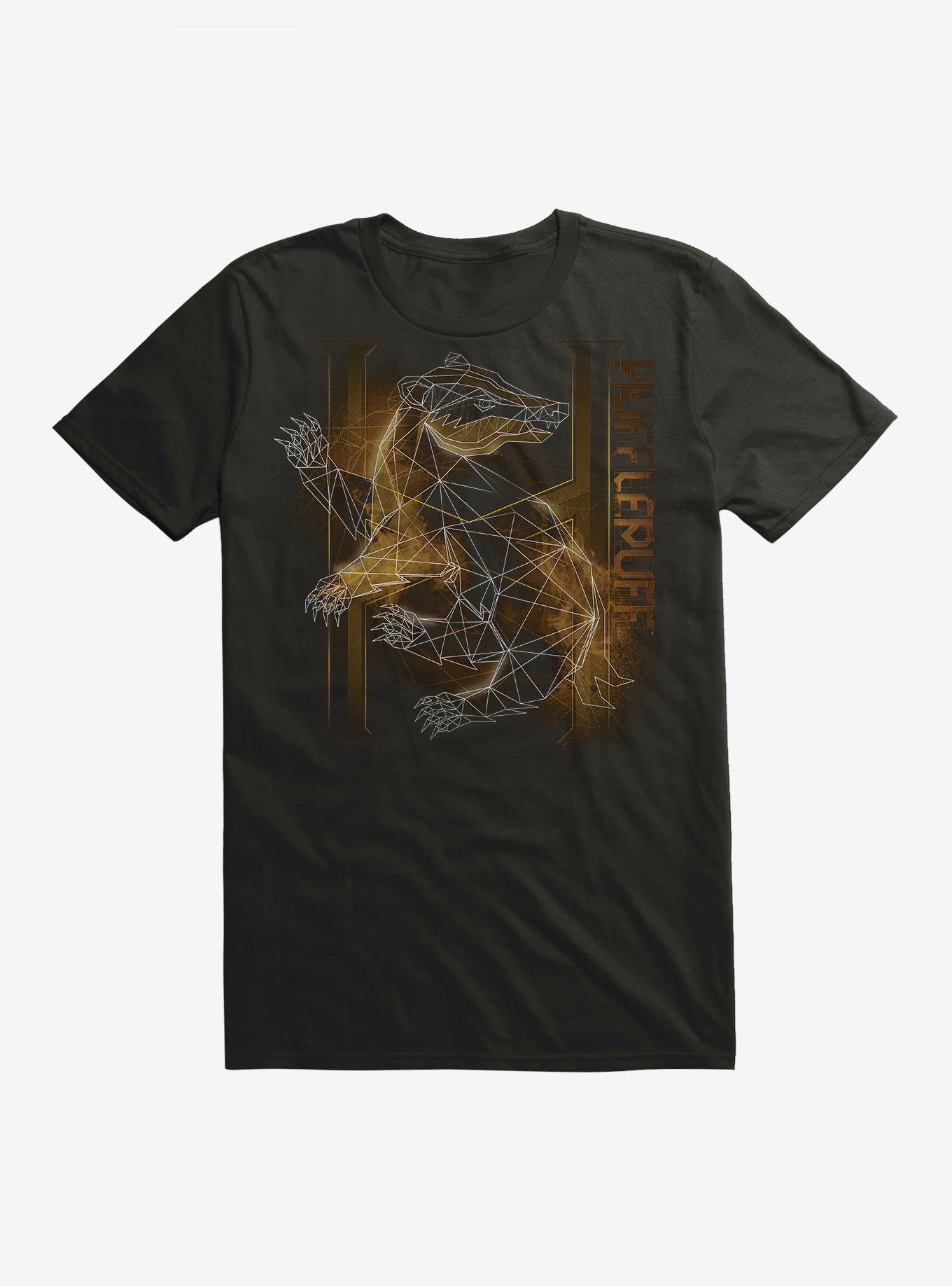 Harry Potter Hufflepuff Outline Logo T-Shirt, , hi-res