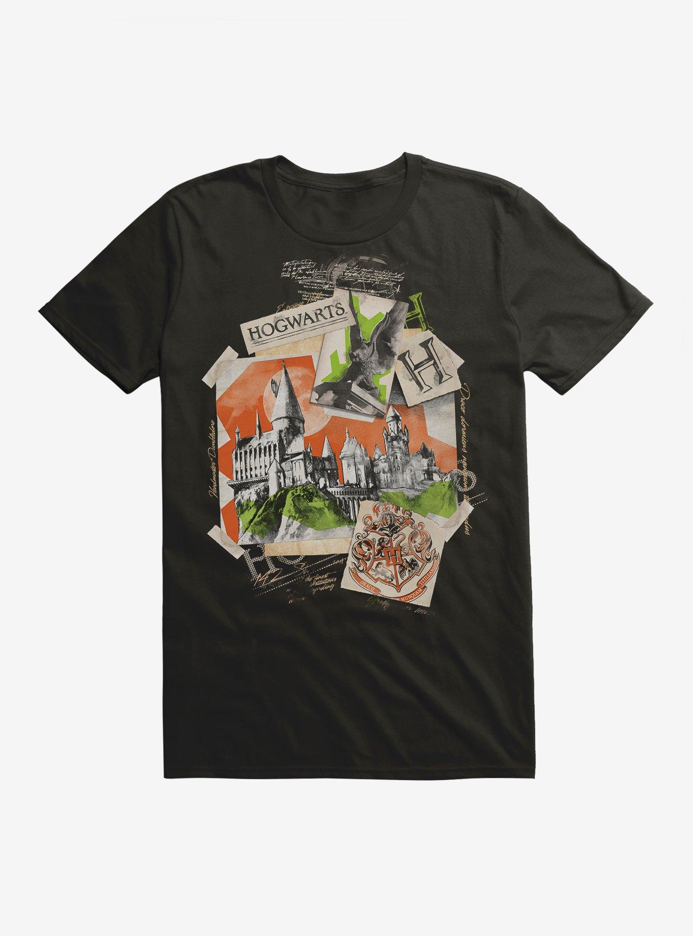 Harry Potter Hogwarts Castle Collage T-Shirt