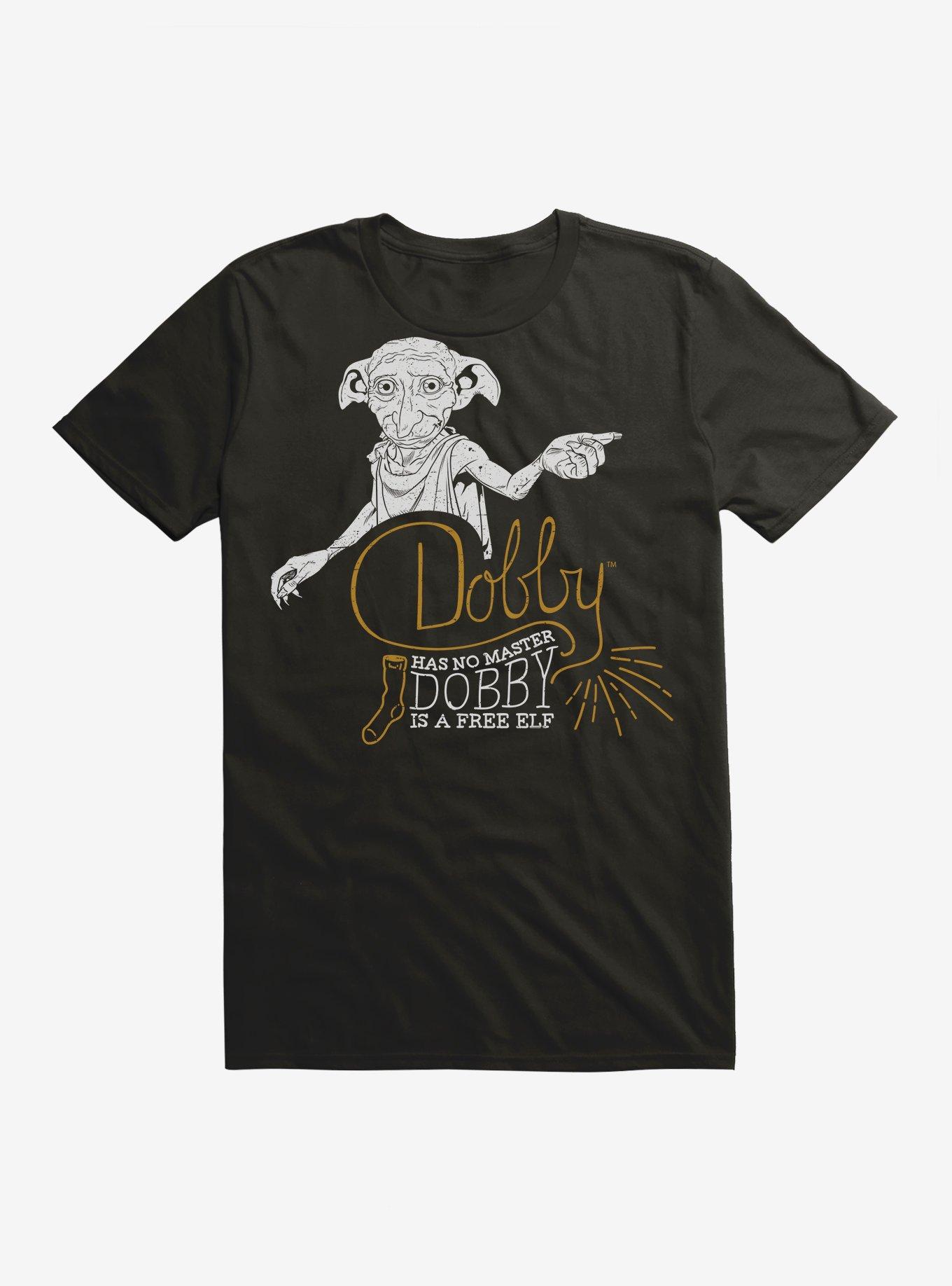 Harry Potter Dobby Is A Free Elf T-Shirt, BLACK, hi-res