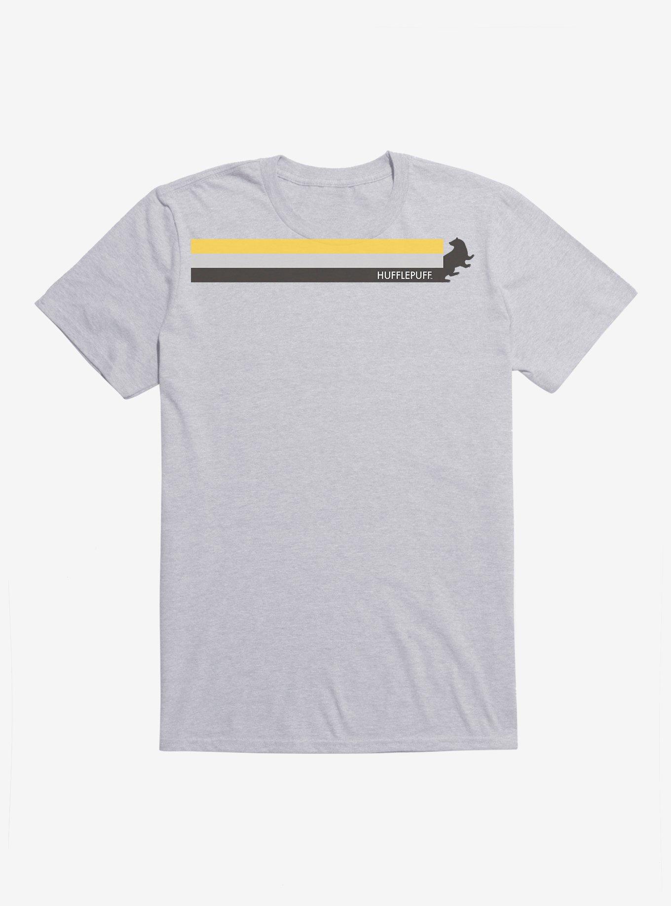 Harry Potter Hufflepuff Colors Banner T-Shirt, HEATHER GREY, hi-res