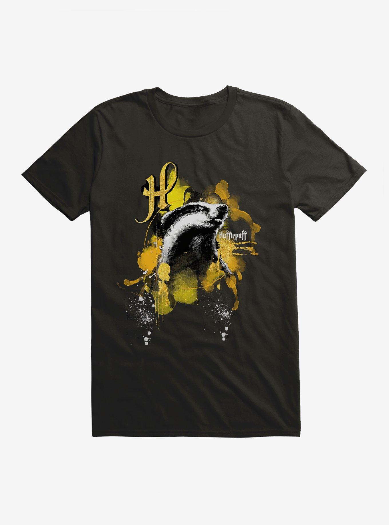 Harry Potter Hufflepuff Paint Splatter T-Shirt, , hi-res