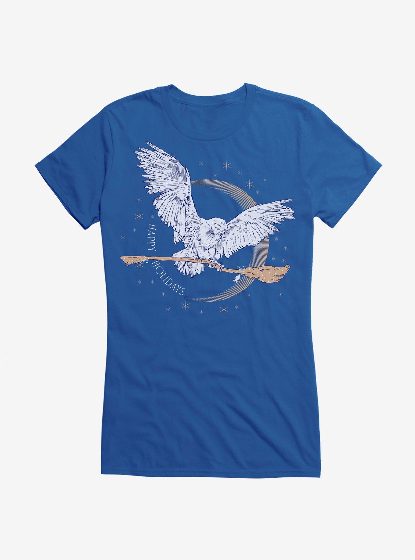 Harry Potter Hedwig Happy Holidays Girls T-Shirt, , hi-res