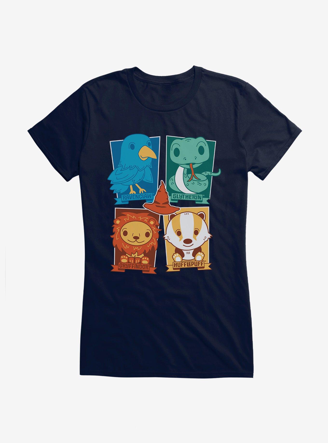 Harry Potter Comic Style Sorting Hat Hogwarts Houses Girls T-Shirt, , hi-res