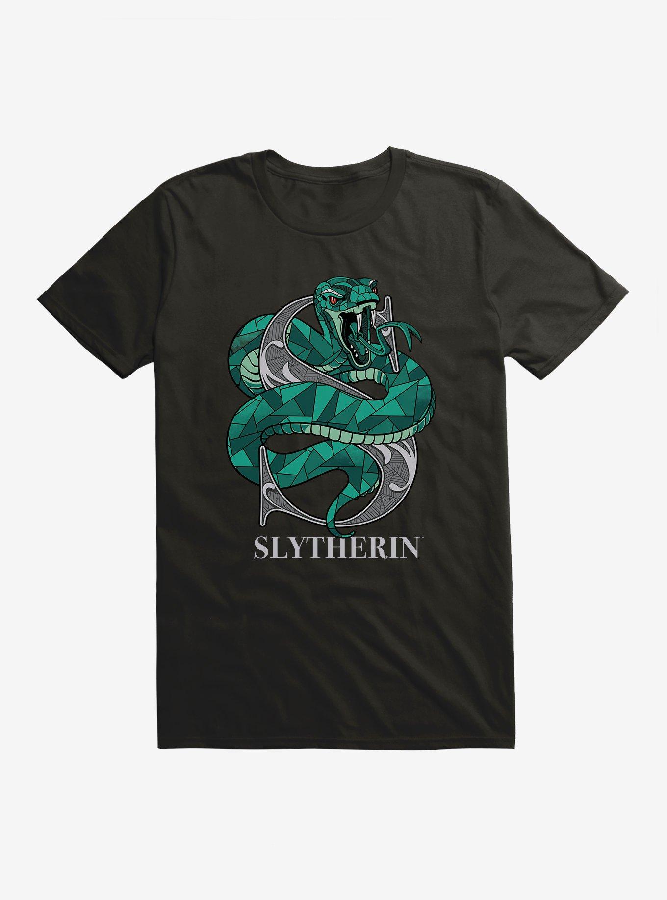 Harry Potter Slytherin Classic Geometric Letter T-Shirt, BLACK, hi-res