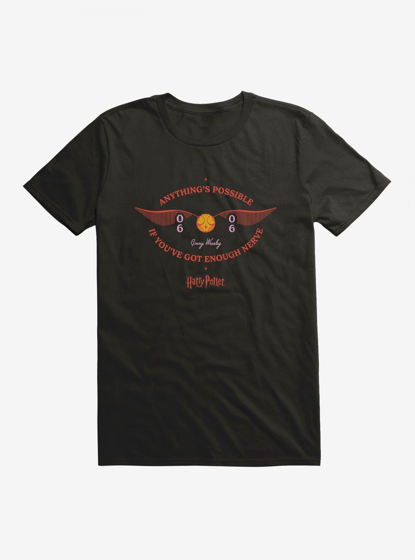 Harry Potter Anything's Possible Golden Snitch T-Shirt, BLACK, hi-res