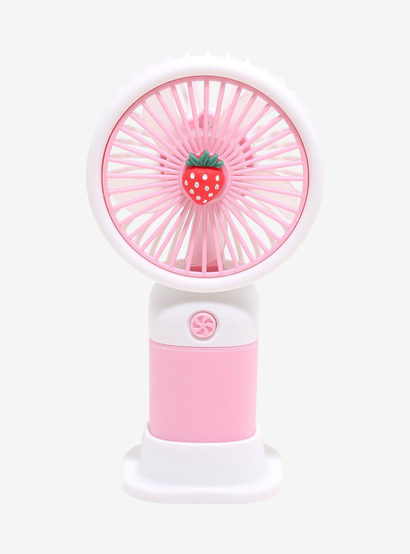 Strawberry Wireless Mini Fan, , hi-res