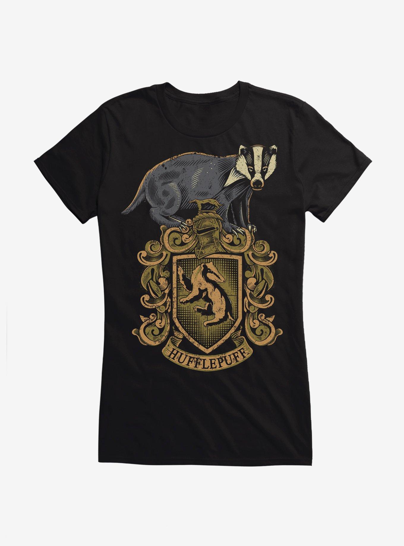 Harry Potter Hufflepuff Crest Girls T-Shirt