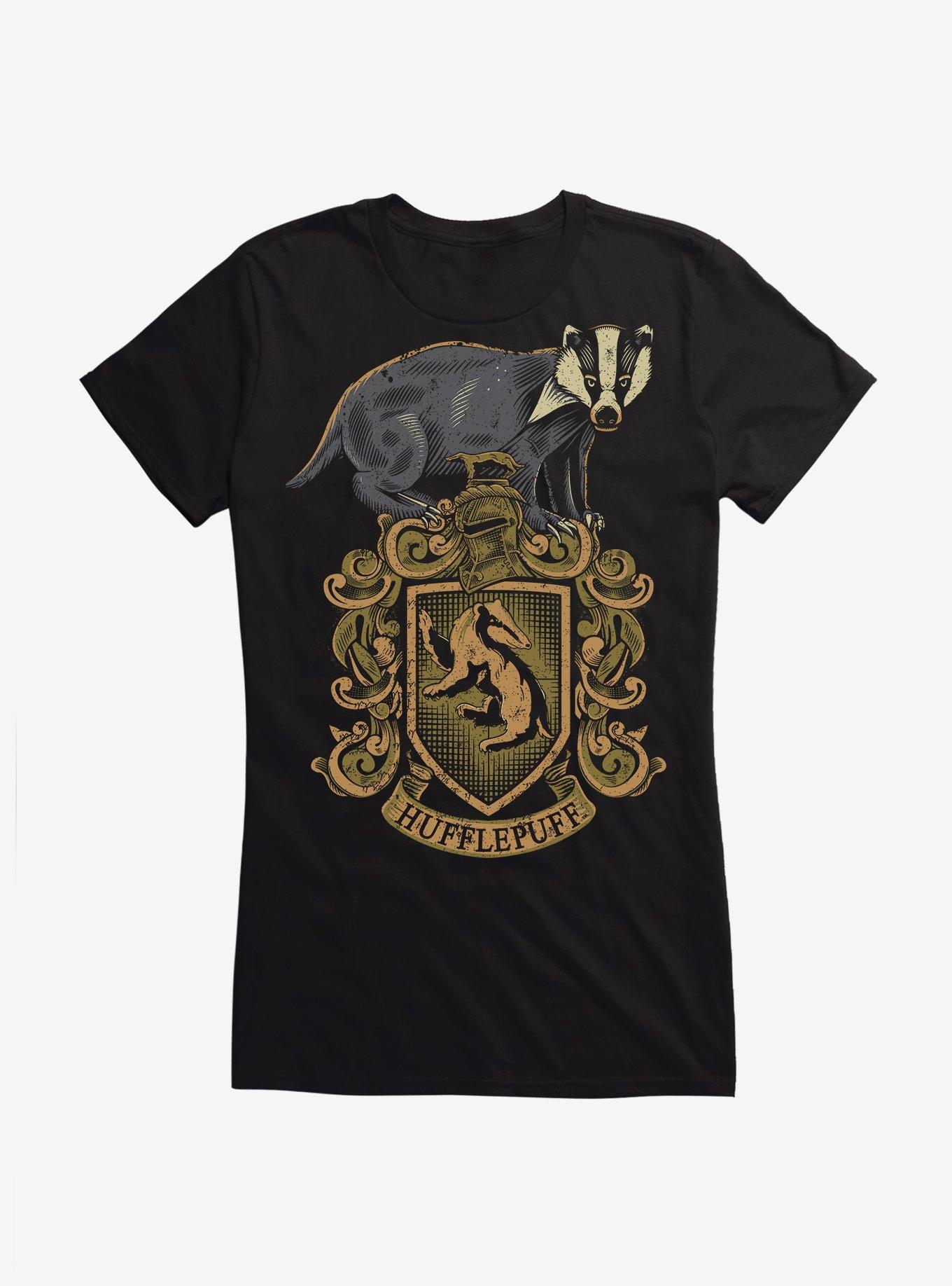 Harry Potter Hufflepuff Crest Girls T-Shirt, , hi-res