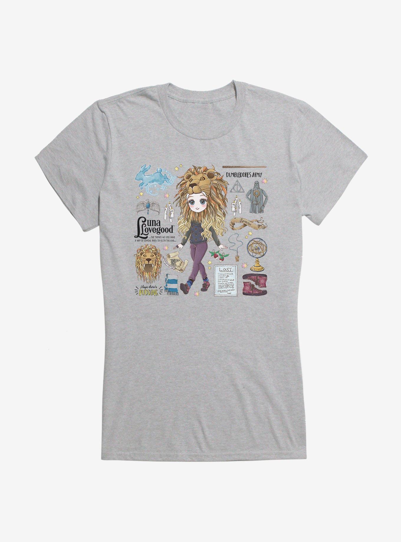 Harry Potter Luna Icons Lion Hat Girls T-Shirt, SPORT GRAY, hi-res