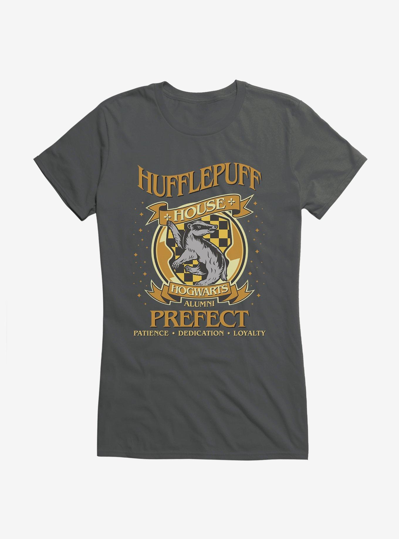 Harry Potter Hufflepuff Alumni Prefect Girls T-Shirt, CHARCOAL, hi-res
