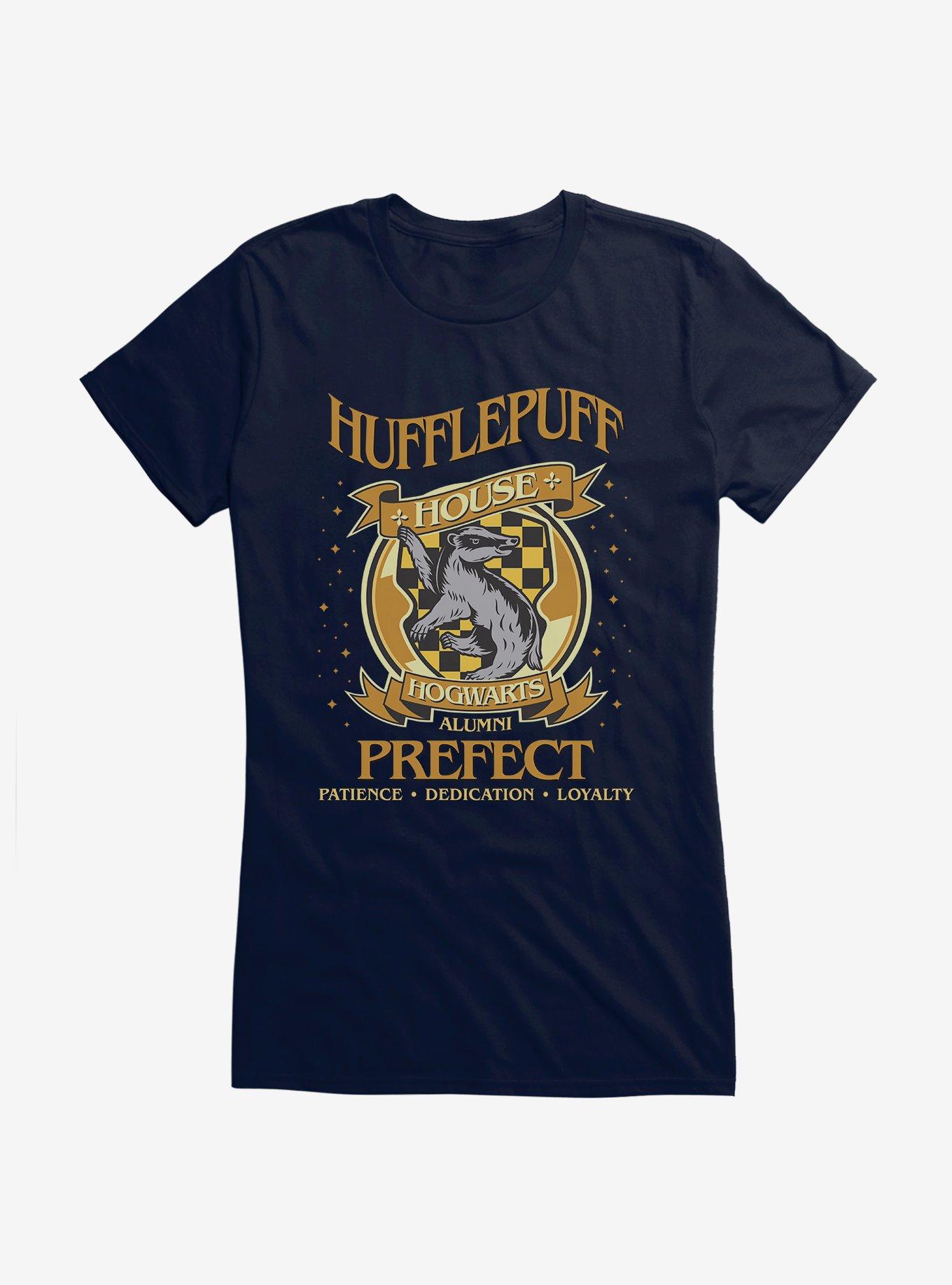 Harry Potter Hufflepuff Alumni Prefect Girls T-Shirt, NAVY, hi-res