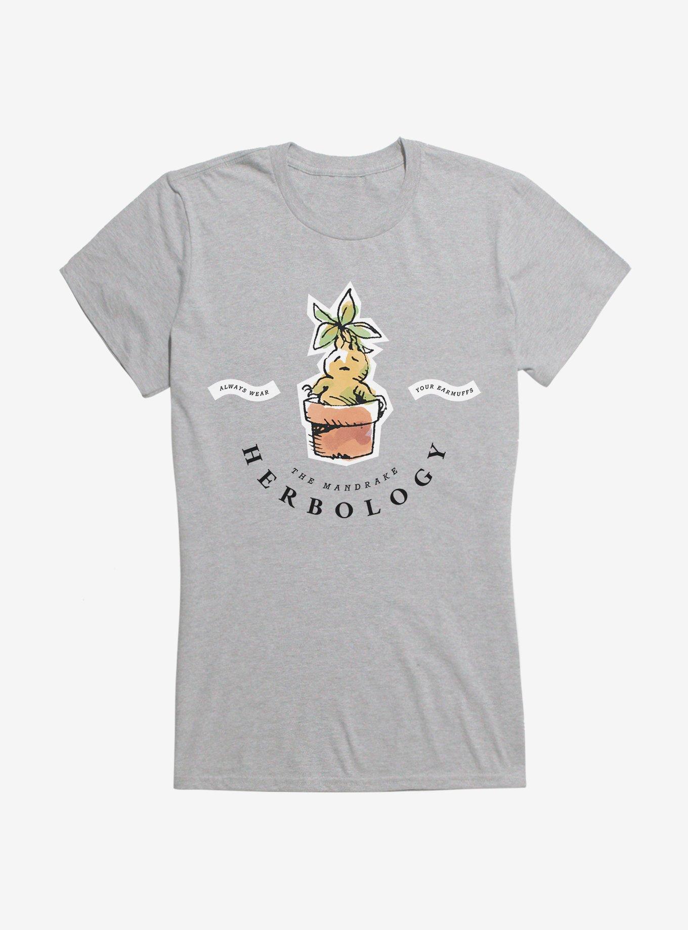 Harry Potter Watercolor Herbology Mandrake Girls T-Shirt, SPORT GRAY, hi-res