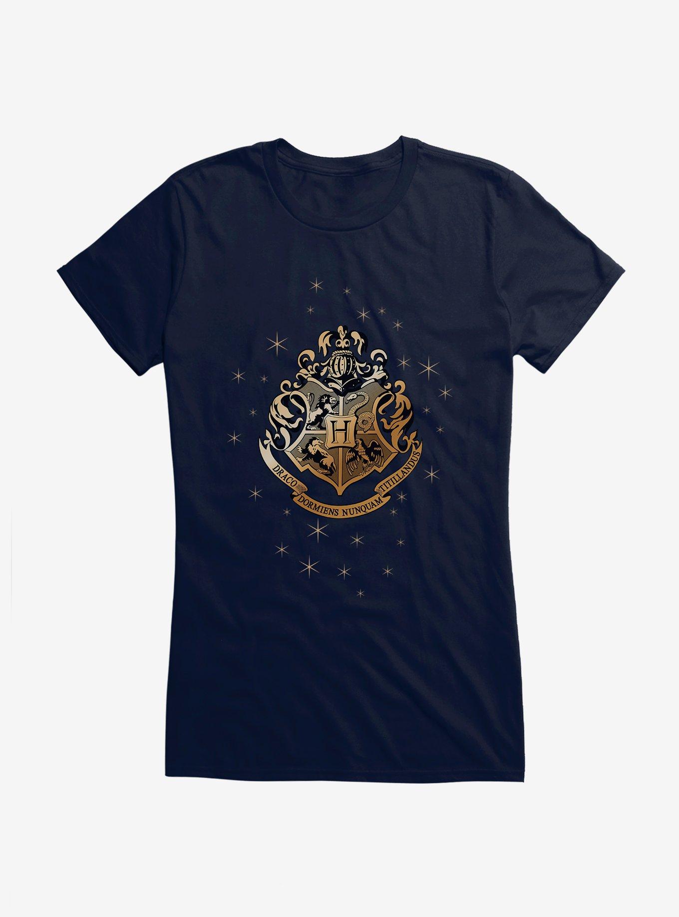Harry Potter Hogwarts Emblem Glitter Girls T-Shirt, , hi-res