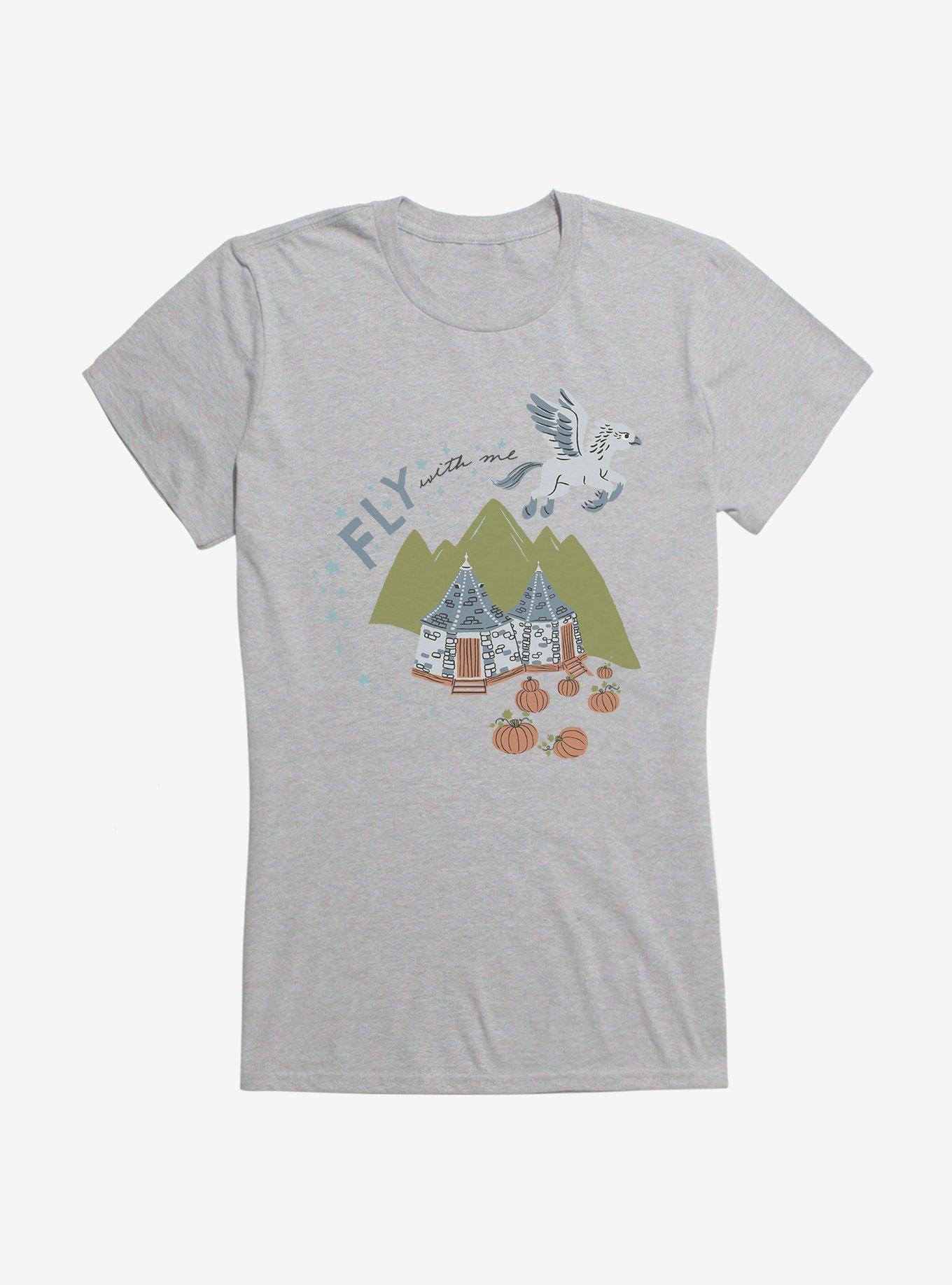 Harry Potter Buckbeak Fly With Me Girls T-Shirt, SPORT GRAY, hi-res