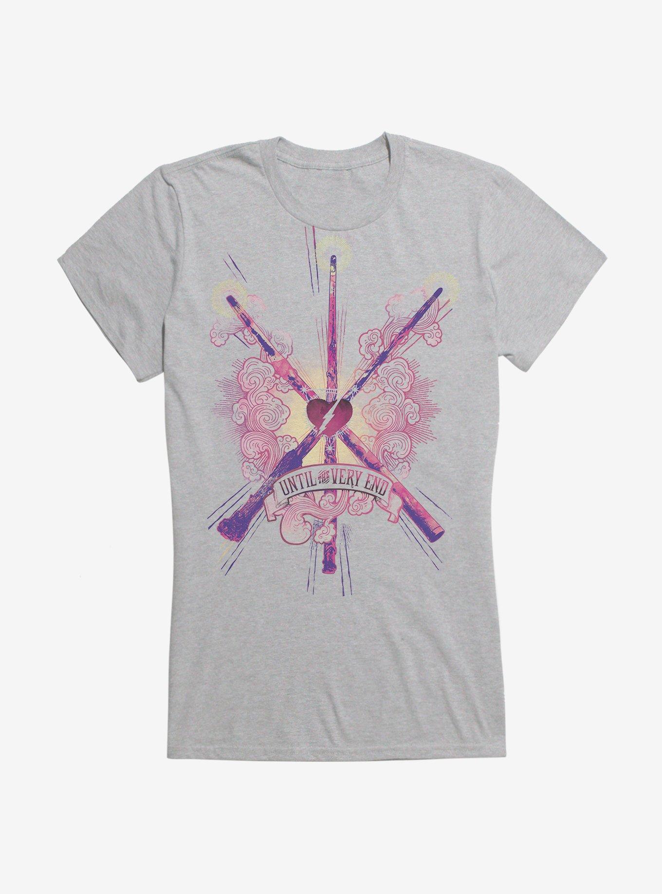 Harry Potter Until The Very End Wands Girls Pink T-Shirt, , hi-res