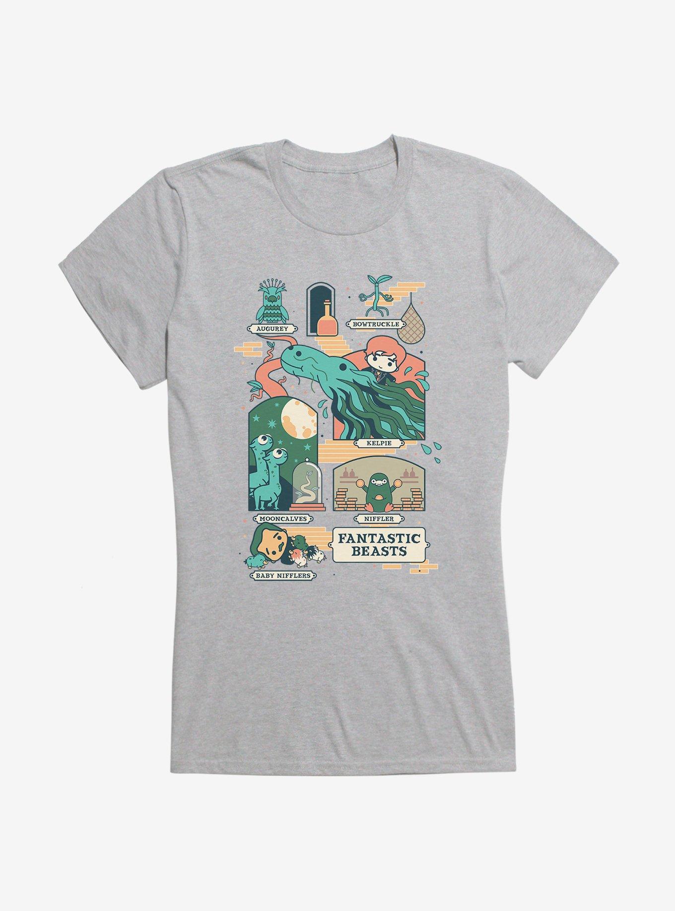 Fantastic Beasts Beastly Friends Girls T-Shirt, SPORT GRAY, hi-res