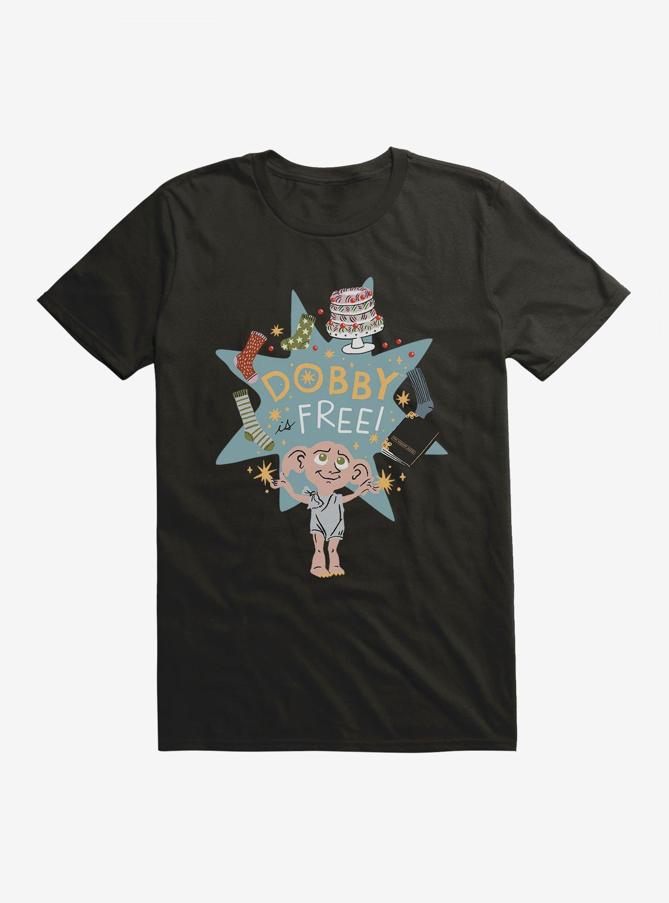 Harry Potter Dobby Is Free T-Shirt, BLACK, hi-res