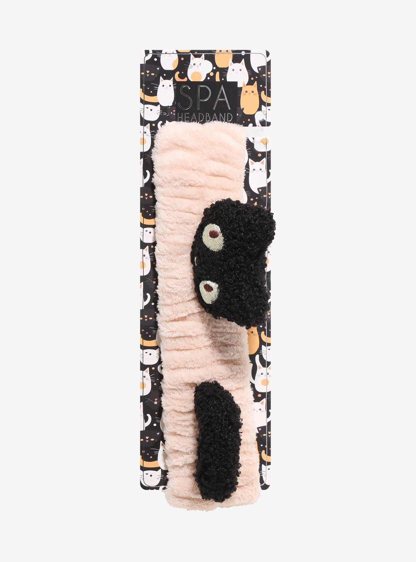 Cat Face & Tail Plush Spa Headband, , hi-res